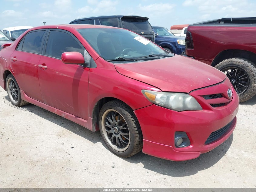 2013 Toyota Corolla VIN 5YFBU4EE3DP147711 IAAI salvage auction — LEFT REAR, Nrc Lienholder Repossession Paperwork (Texas), sold $3,050 on 2026-07-13 (photo 1)