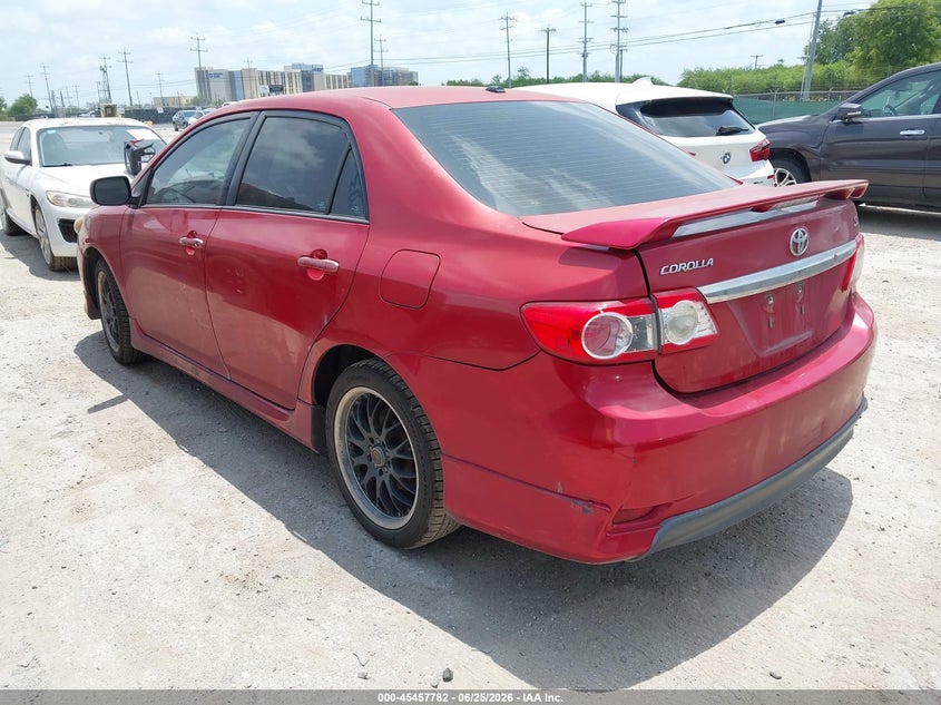 2013 Toyota Corolla VIN 5YFBU4EE3DP147711 IAAI salvage auction — LEFT REAR, Nrc Lienholder Repossession Paperwork (Texas), sold $3,050 on 2026-07-13 (photo 3)