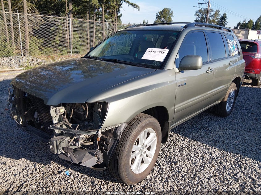 2007 Toyota Highlander hybrid VIN JTEHW21A570040357 IAAI salvage auction — FRONT END, Bill Of Sale (Washington), sold $825 on 2026-07-12 (photo 2)