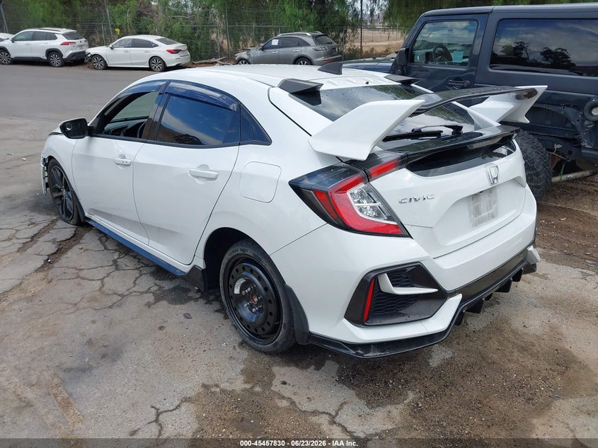 2021 Honda Civic VIN SHHFK7H42MU422376 IAAI salvage auction — FRONT END, Salvage Title, sold $1,550 on 2026-07-29 (photo 3)