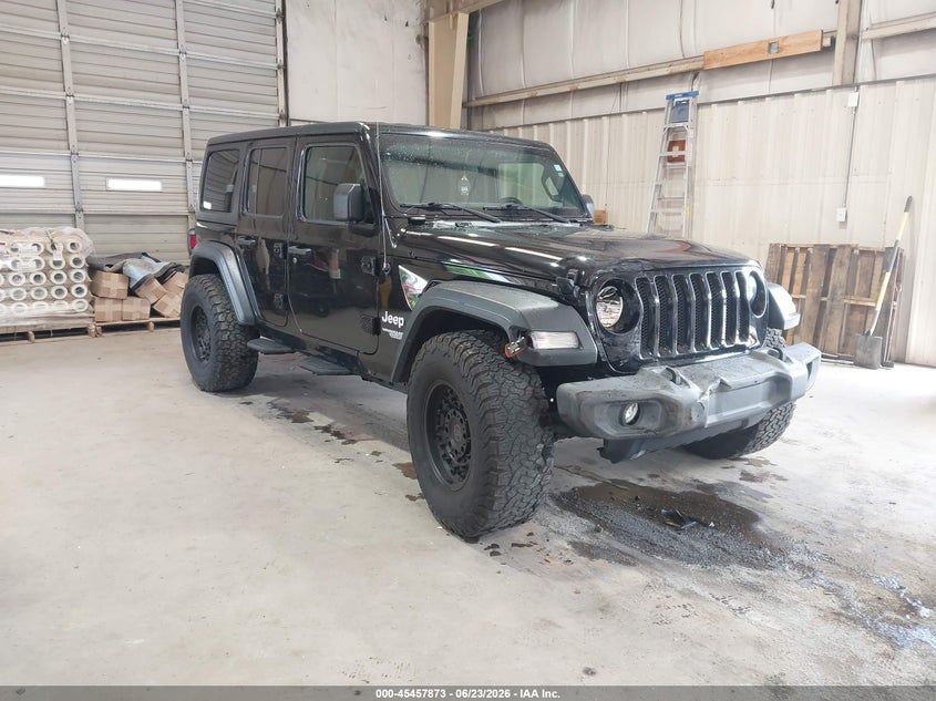 2018 Jeep Wrangler / VIN 1C4HJXDG3JW287431 IAAI salvage auction — RIGHT FRONT, Salvage (Idaho), sold $9,550 on 2026-10-15 (photo 1)