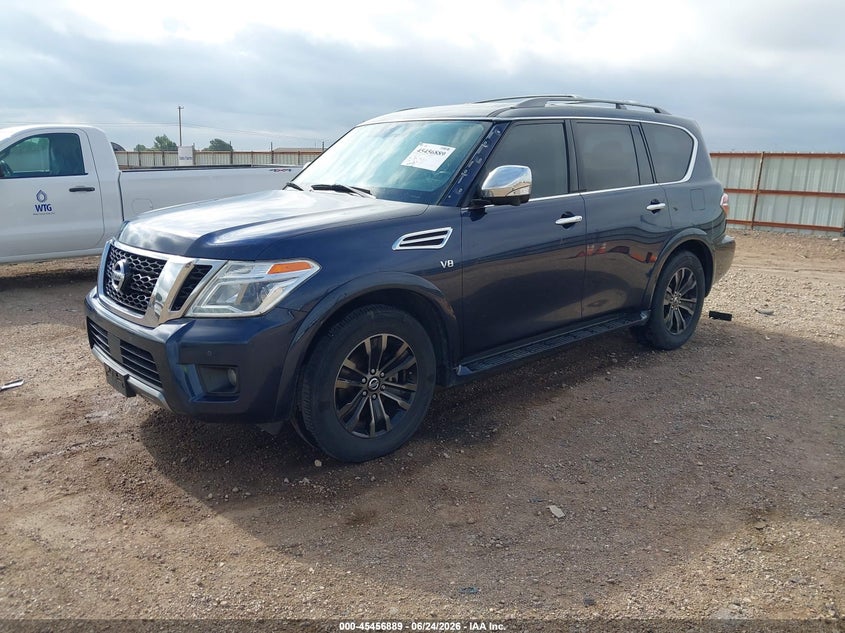 2019 Nissan Armada VIN JN8AY2NE4K9757158 IAAI salvage auction — REAR END, Salvage Title, sold $8,925 on 2026-08-31 (photo 2)