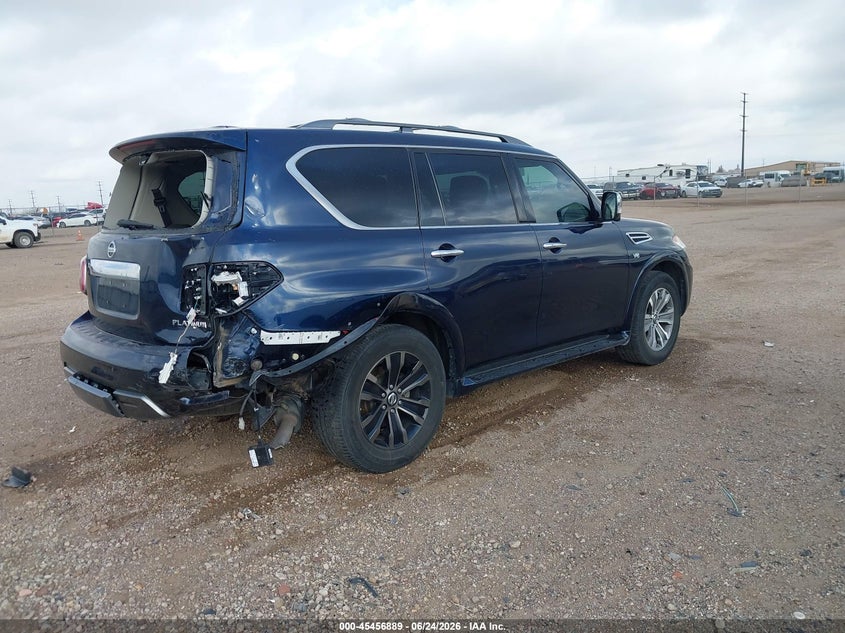 2019 Nissan Armada VIN JN8AY2NE4K9757158 IAAI salvage auction — REAR END, Salvage Title, sold $8,925 on 2026-08-31 (photo 4)