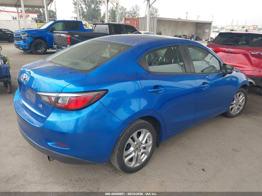 2018 Toyota Yaris VIN 3MYDLBYV6JY312479 IAAI salvage auction — FRONT & REAR, Salvage (California), sold $2,300 on 2026-07-09 (photo 4)