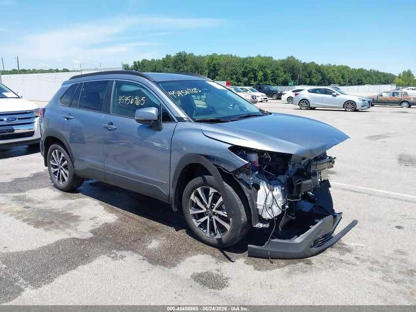 2023 Toyota Corolla cross VIN 7MUDAABG7PV052219 IAAI salvage auction — FRONT END, Salvage (Indiana), sold $5,100 on 2026-07-30 (photo 1)