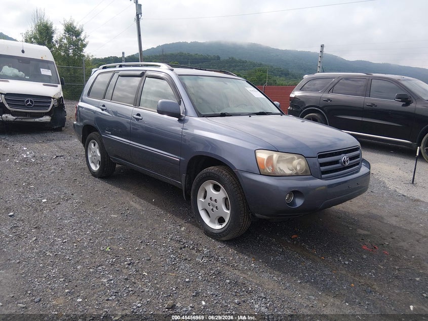 2007 Toyota Highlander VIN JTEEP21A470191657 IAAI salvage auction — REAR END, Salvage (Pennsylvania), sold $1,400 on 2026-07-08 (photo 1)