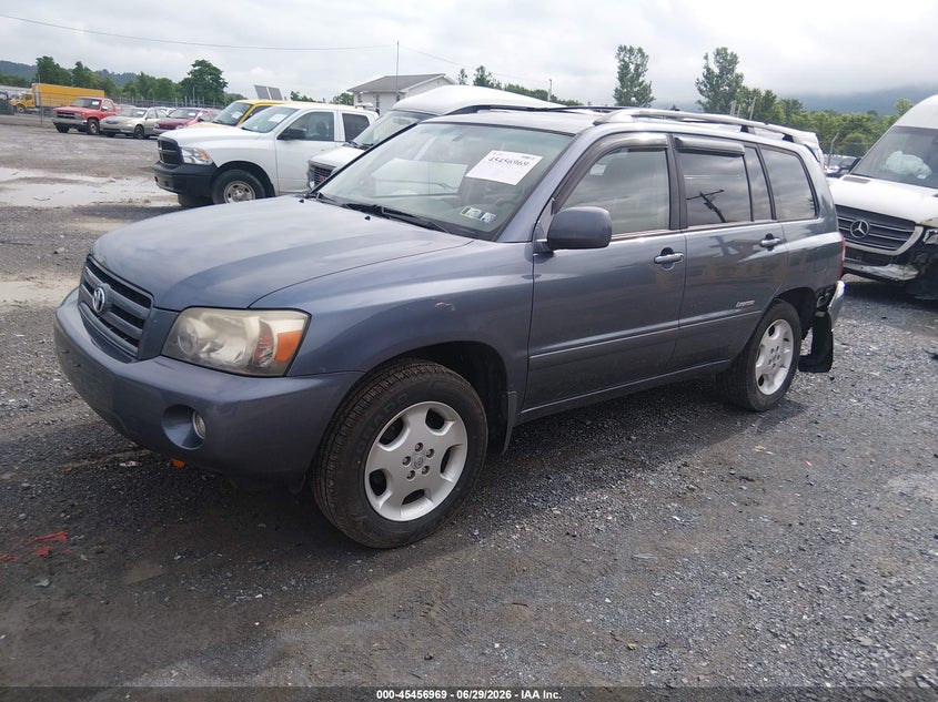 2007 Toyota Highlander VIN JTEEP21A470191657 IAAI salvage auction — REAR END, Salvage (Pennsylvania), sold $1,400 on 2026-07-08 (photo 2)