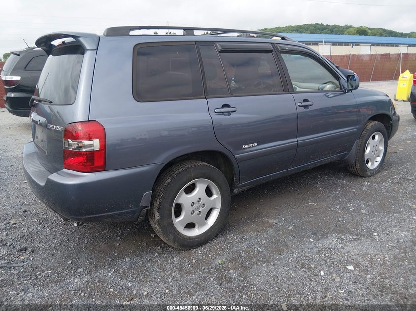 2007 Toyota Highlander VIN JTEEP21A470191657 IAAI salvage auction — REAR END, Salvage (Pennsylvania), sold $1,400 on 2026-07-08 (photo 4)
