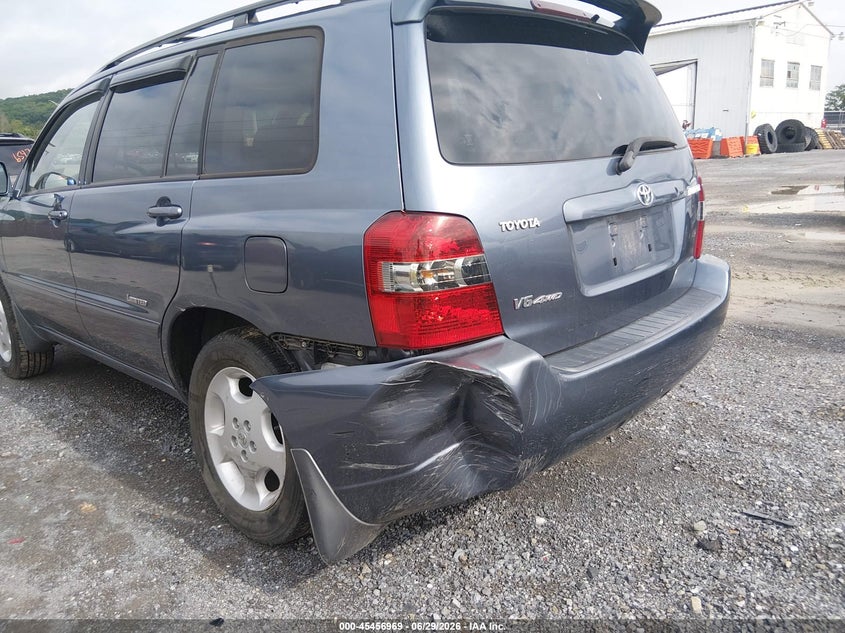 2007 Toyota Highlander VIN JTEEP21A470191657 IAAI salvage auction — REAR END, Salvage (Pennsylvania), sold $1,400 on 2026-07-08 (photo 6)