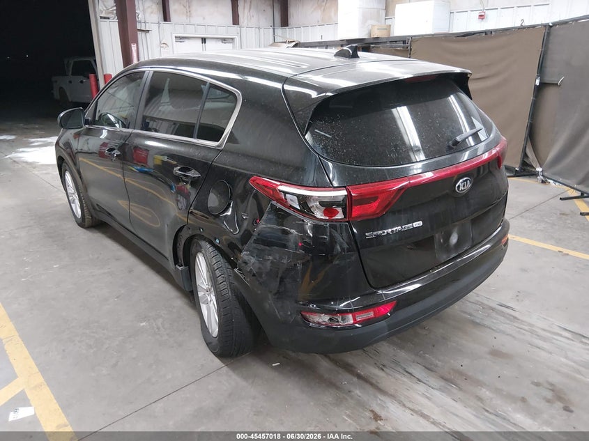 2017 Kia Sportage VIN KNDPM3AC3H7170501 IAAI salvage auction — REAR END, Salvage Title, sold $2,500 on 2026-07-28 (photo 3)