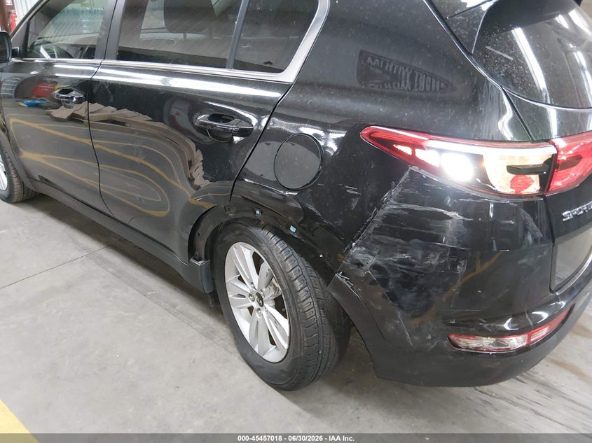 2017 Kia Sportage VIN KNDPM3AC3H7170501 IAAI salvage auction — REAR END, Salvage Title, sold $2,500 on 2026-07-28 (photo 6)