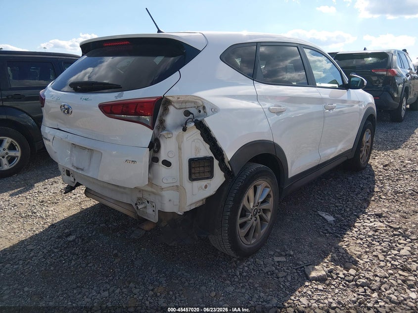2018 Hyundai Tucson VIN KM8J2CA49JU700333 IAAI salvage auction — REAR END, Salvage (Tennessee), sold $2,150 on 2026-07-17 (photo 4)