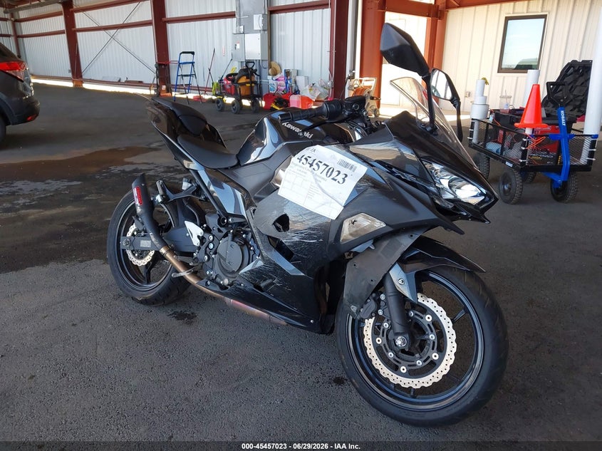 2022 Kawasaki Ninja VIN JKAEXKH16NDAE6340 IAAI salvage auction — LEFT & RIGHT, Salvage (California), sold $1,250 on 2026-07-14 (photo 1)