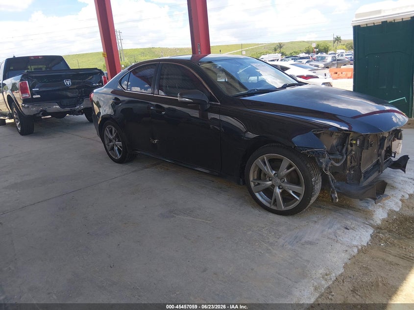 2010 Lexus Is 250 VIN JTHBF5C28A5124909 IAAI salvage auction — FRONT END, Rebuildable (Florida), sold $325 on 2026-07-07 (photo 1)