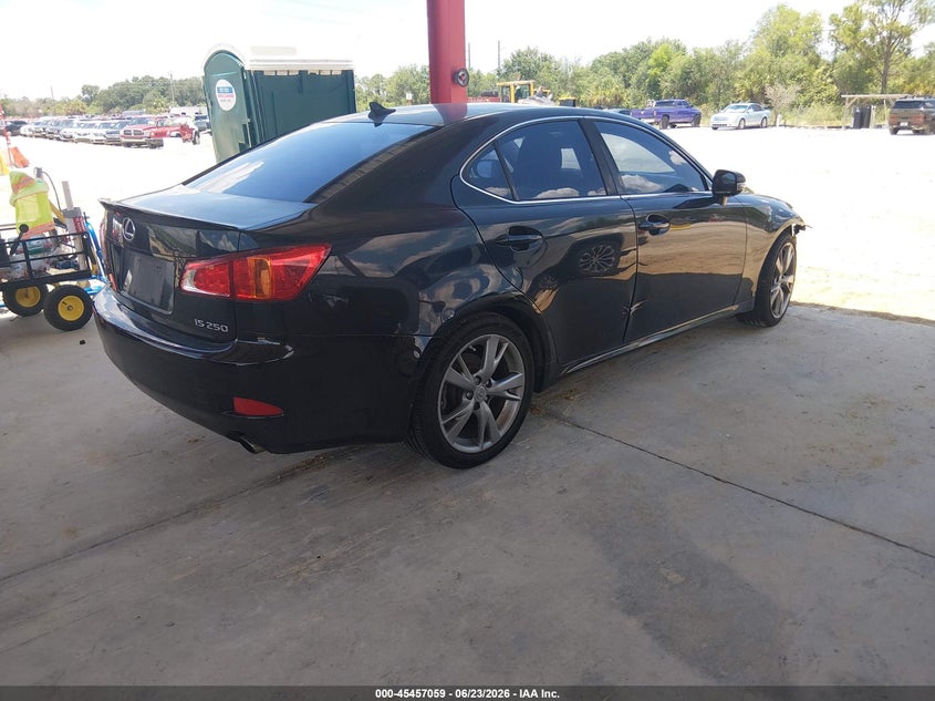 2010 Lexus Is 250 VIN JTHBF5C28A5124909 IAAI salvage auction — FRONT END, Rebuildable (Florida), sold $325 on 2026-07-07 (photo 4)