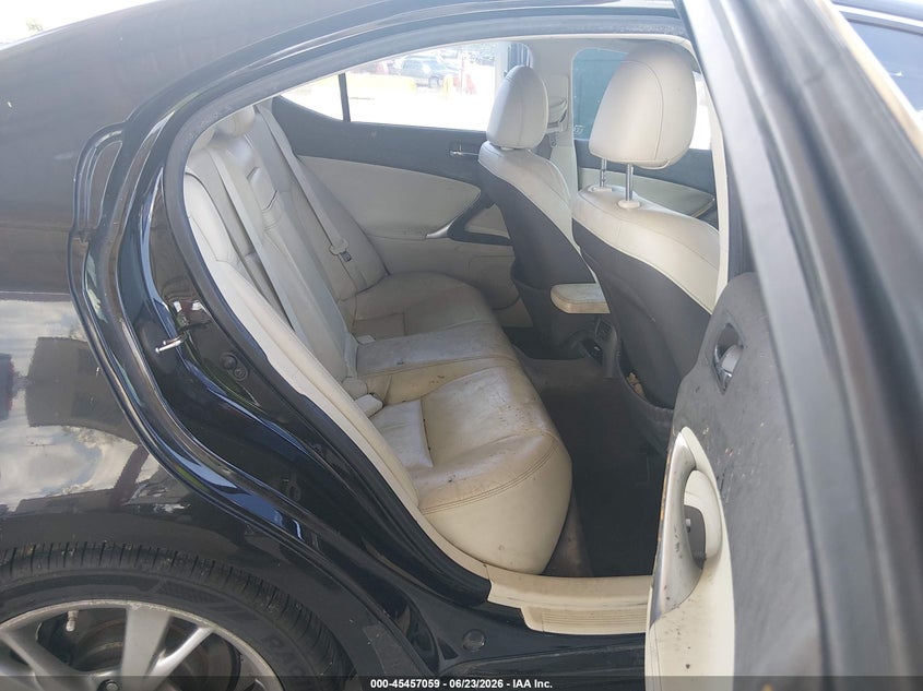2010 Lexus Is 250 VIN JTHBF5C28A5124909 IAAI salvage auction — FRONT END, Rebuildable (Florida), sold $325 on 2026-07-07 (photo 8)
