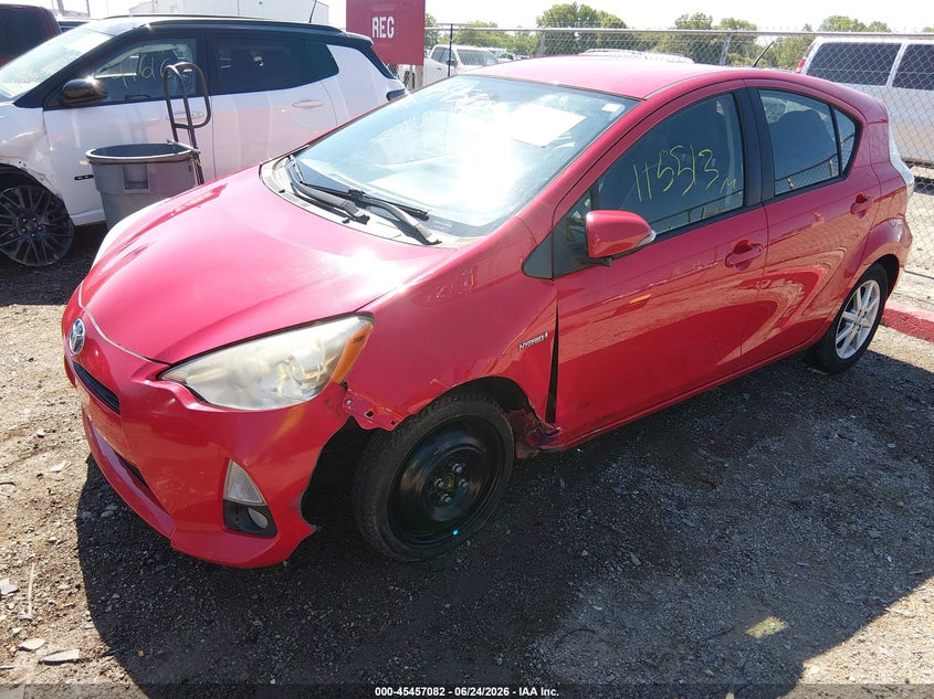 2013 Toyota Prius c VIN JTDKDTB39D1052801 IAAI salvage auction — LEFT FRONT, Salvage Title, sold $2,250 on 2026-07-29 (photo 6)