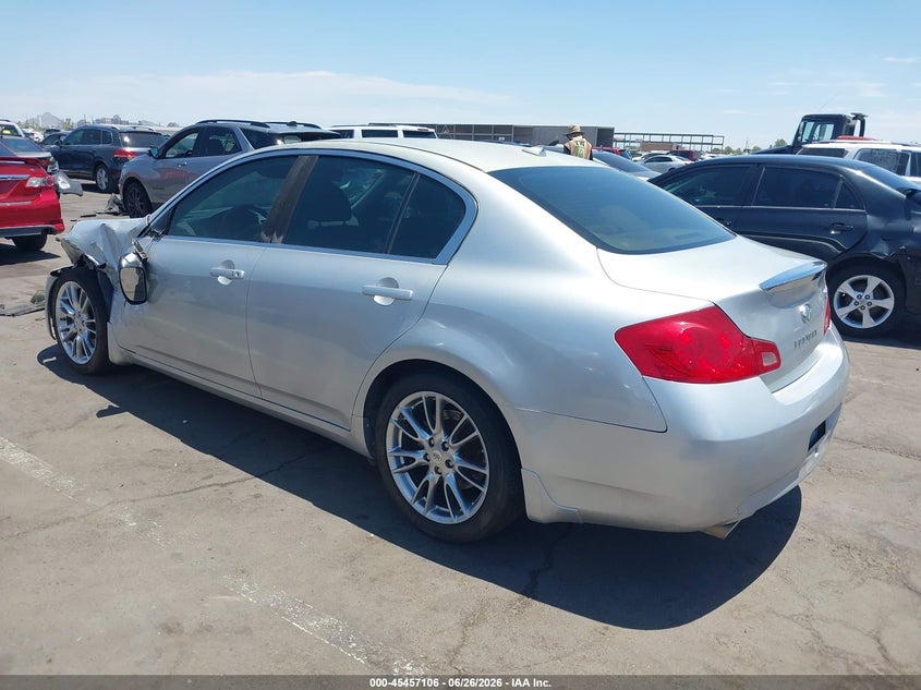 2008 Infiniti G35 VIN JNKBV61EX8M226217 IAAI salvage auction — LEFT FRONT, Salvage (Arizona), sold $225 on 2026-07-21 (photo 3)