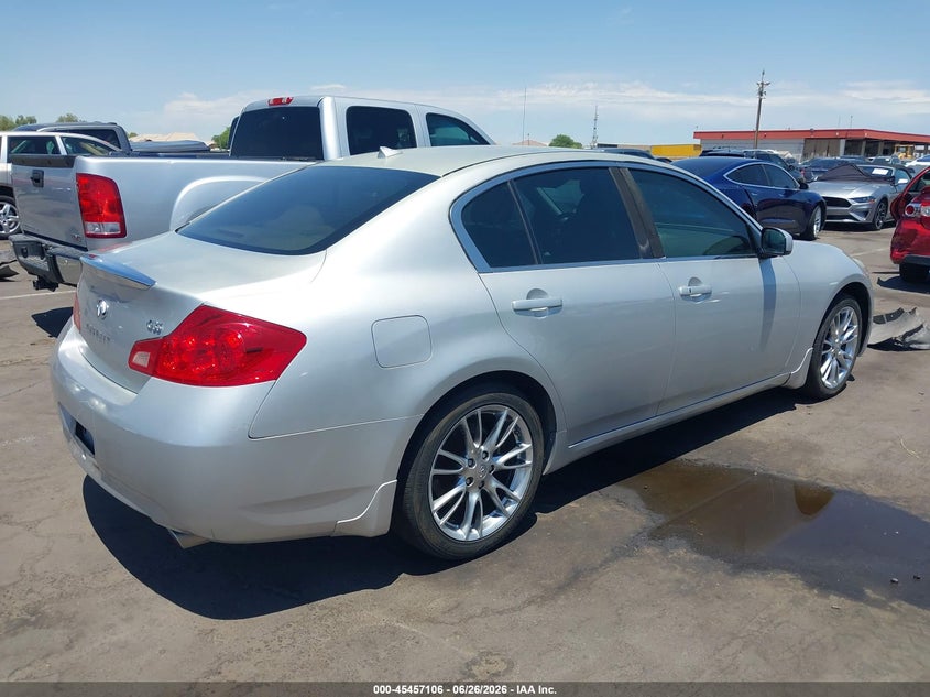 2008 Infiniti G35 VIN JNKBV61EX8M226217 IAAI salvage auction — LEFT FRONT, Salvage (Arizona), sold $225 on 2026-07-21 (photo 4)