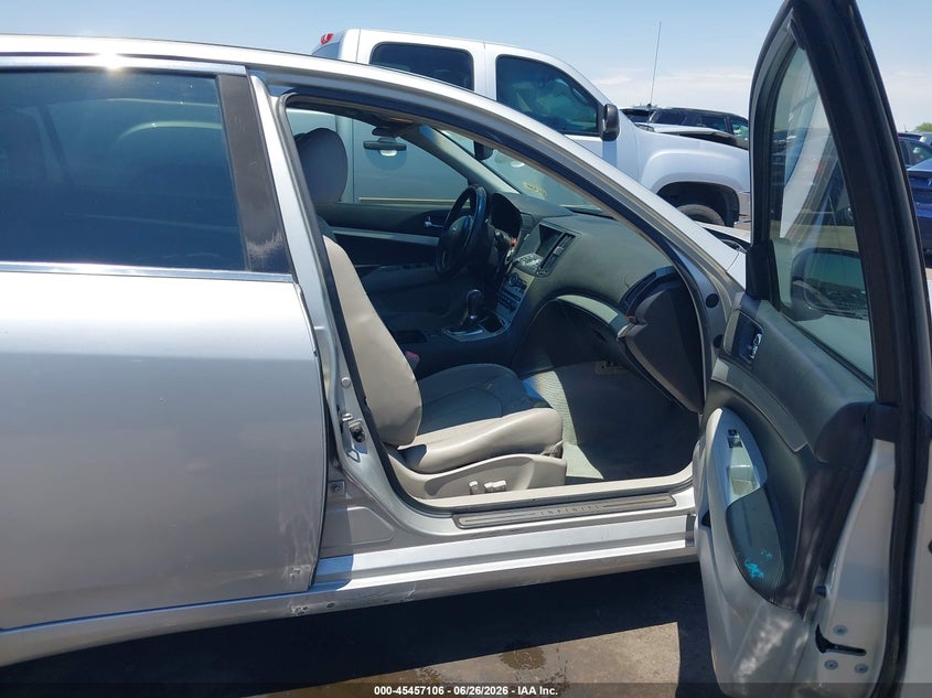 2008 Infiniti G35 VIN JNKBV61EX8M226217 IAAI salvage auction — LEFT FRONT, Salvage (Arizona), sold $225 on 2026-07-21 (photo 5)