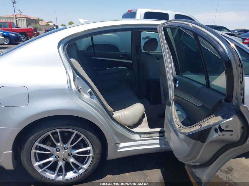2008 Infiniti G35 VIN JNKBV61EX8M226217 IAAI salvage auction — LEFT FRONT, Salvage (Arizona), sold $225 on 2026-07-21 (photo 8)