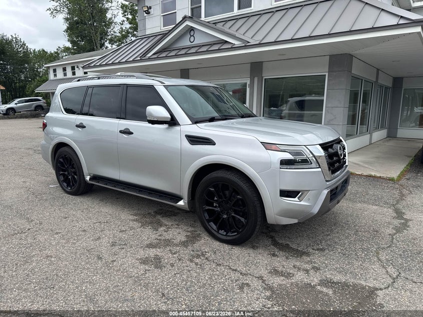 2021 Nissan Armada VIN JN8AY2BA1M9372547 IAAI salvage auction — NORMAL WEAR, Clear (North Carolina), sold $16,875 on 2026-07-29 (photo 1)