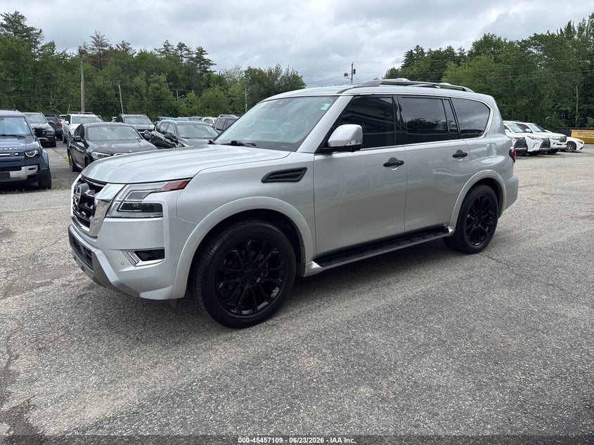 2021 Nissan Armada VIN JN8AY2BA1M9372547 IAAI salvage auction — NORMAL WEAR, Clear (North Carolina), sold $16,875 on 2026-07-29 (photo 2)