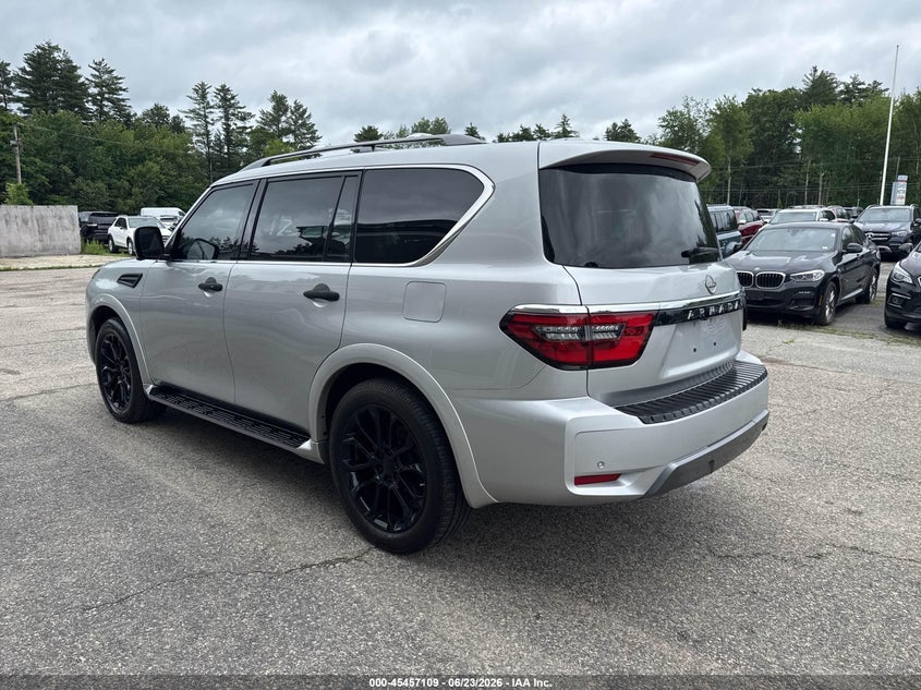2021 Nissan Armada VIN JN8AY2BA1M9372547 IAAI salvage auction — NORMAL WEAR, Clear (North Carolina), sold $16,875 on 2026-07-29 (photo 3)