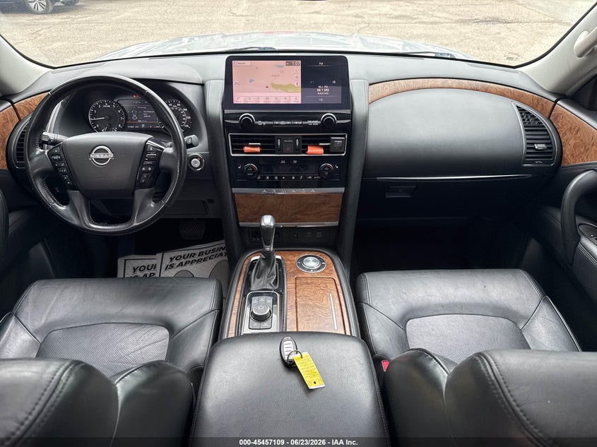 2021 Nissan Armada VIN JN8AY2BA1M9372547 IAAI salvage auction — NORMAL WEAR, Clear (North Carolina), sold $16,875 on 2026-07-29 (photo 6)