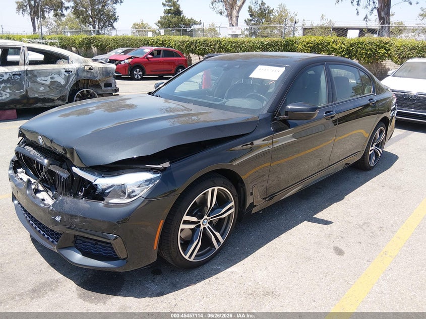 2017 BMW 7er VIN WBA7E2C39HG740745 IAAI salvage auction — FRONT & REAR, Salvage (California), sold $11,000 on 2026-08-04 (photo 2)
