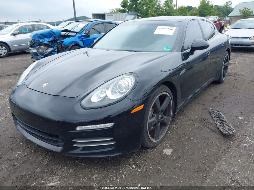2015 Porsche Panamera VIN WP0AA2A72FL002722 IAAI salvage auction — WATER/FLOOD, Salvage Title, sold $7,000 on 2026-08-19 (photo 2)