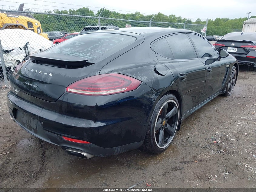 2015 Porsche Panamera VIN WP0AA2A72FL002722 IAAI salvage auction — WATER/FLOOD, Salvage Title, sold $7,000 on 2026-08-19 (photo 4)