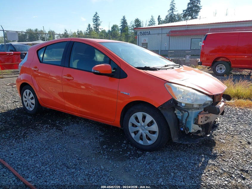 2012 Toyota Prius c VIN JTDKDTB33C1030369 IAAI salvage auction — LEFT FRONT, Salvage Title, sold $1,700 on 2026-07-22 (photo 1)
