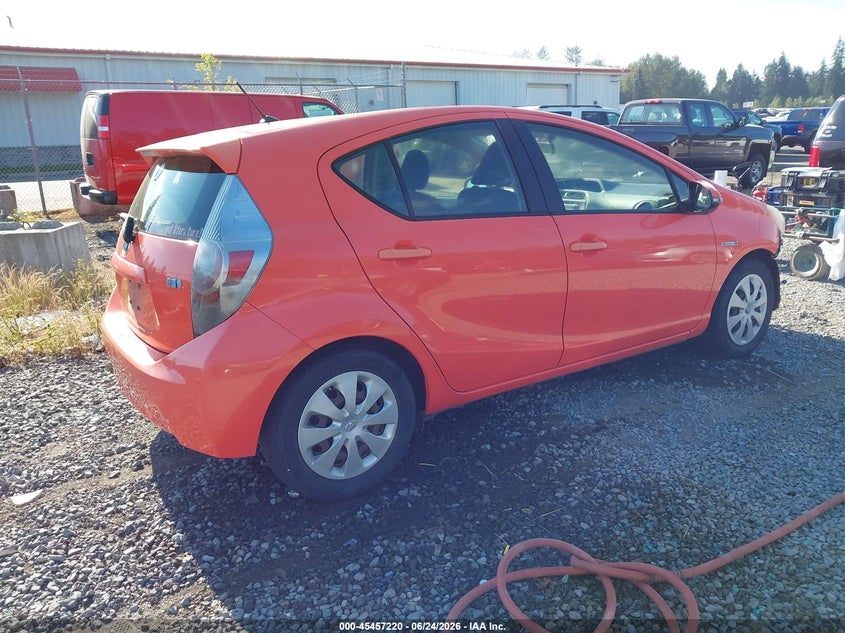 2012 Toyota Prius c VIN JTDKDTB33C1030369 IAAI salvage auction — LEFT FRONT, Salvage Title, sold $1,700 on 2026-07-22 (photo 4)