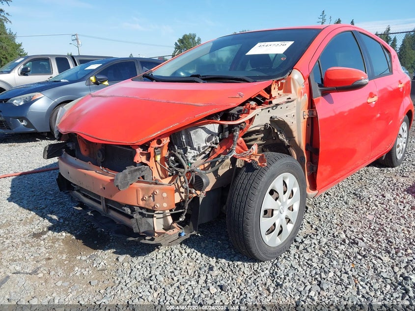 2012 Toyota Prius c VIN JTDKDTB33C1030369 IAAI salvage auction — LEFT FRONT, Salvage Title, sold $1,700 on 2026-07-22 (photo 6)