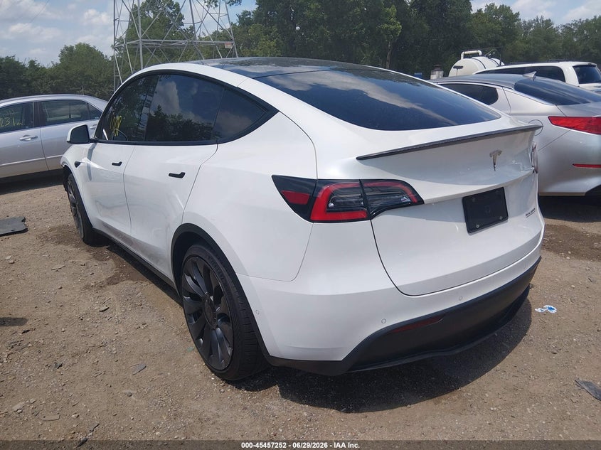 2020 Tesla Model y VIN 5YJYGDEF8LF037516 IAAI salvage auction — FRONT END, Salvage (Indiana), sold $8,450 on 2026-07-22 (photo 3)