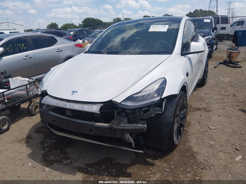 2020 Tesla Model y VIN 5YJYGDEF8LF037516 IAAI salvage auction — FRONT END, Salvage (Indiana), sold $8,450 on 2026-07-22 (photo 6)