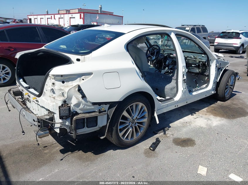 2020 Infiniti Q50 VIN JN1EV7AP4LM208362 IAAI salvage auction — THEFT, Salvage Title, sold $425 on 2026-07-29 (photo 4)