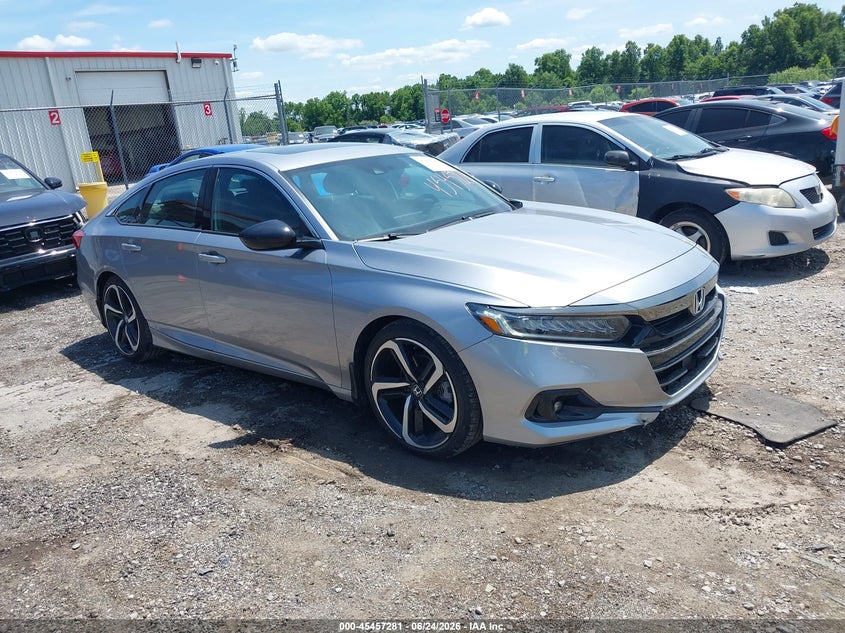 2022 Honda Accord VIN 1HGCV2F38NA018311 IAAI salvage auction — FRONT END, Salvage (Idaho), sold $16,125 on 2026-07-29 (photo 1)