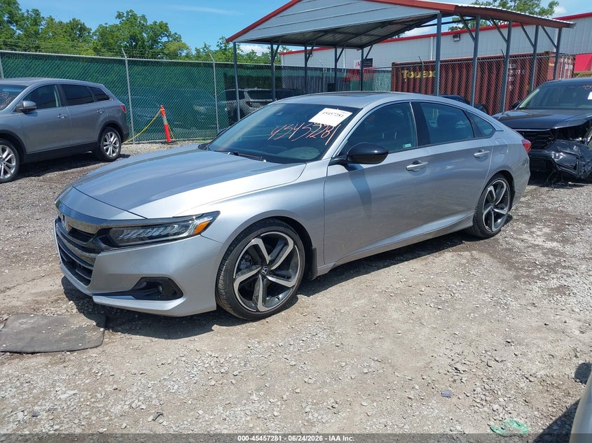 2022 Honda Accord VIN 1HGCV2F38NA018311 IAAI salvage auction — FRONT END, Salvage (Idaho), sold $16,125 on 2026-07-29 (photo 2)