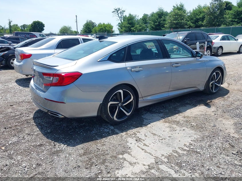 2022 Honda Accord VIN 1HGCV2F38NA018311 IAAI salvage auction — FRONT END, Salvage (Idaho), sold $16,125 on 2026-07-29 (photo 4)