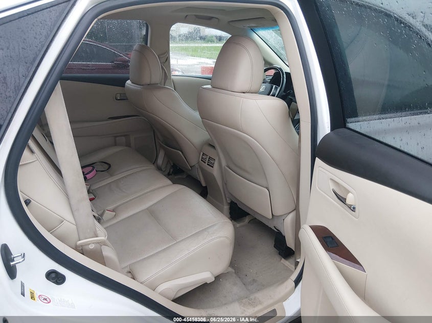 2013 Lexus Rx VIN 2T2BK1BA4DC212664 IAAI salvage auction — HAIL, Salvage (Kansas), sold $8,525 on 2026-07-31 (photo 8)