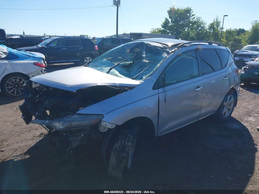 2009 Nissan Murano VIN JN8AZ18W69W204888 IAAI salvage auction — ROLLOVER, Clear (Virginia), sold $325 on 2026-07-30 (photo 2)