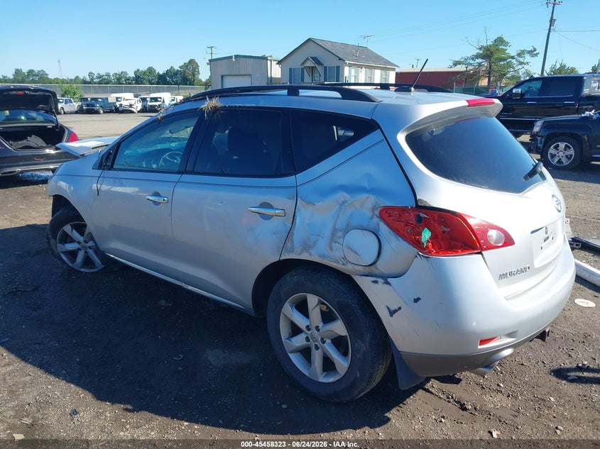 2009 Nissan Murano VIN JN8AZ18W69W204888 IAAI salvage auction — ROLLOVER, Clear (Virginia), sold $325 on 2026-07-30 (photo 3)