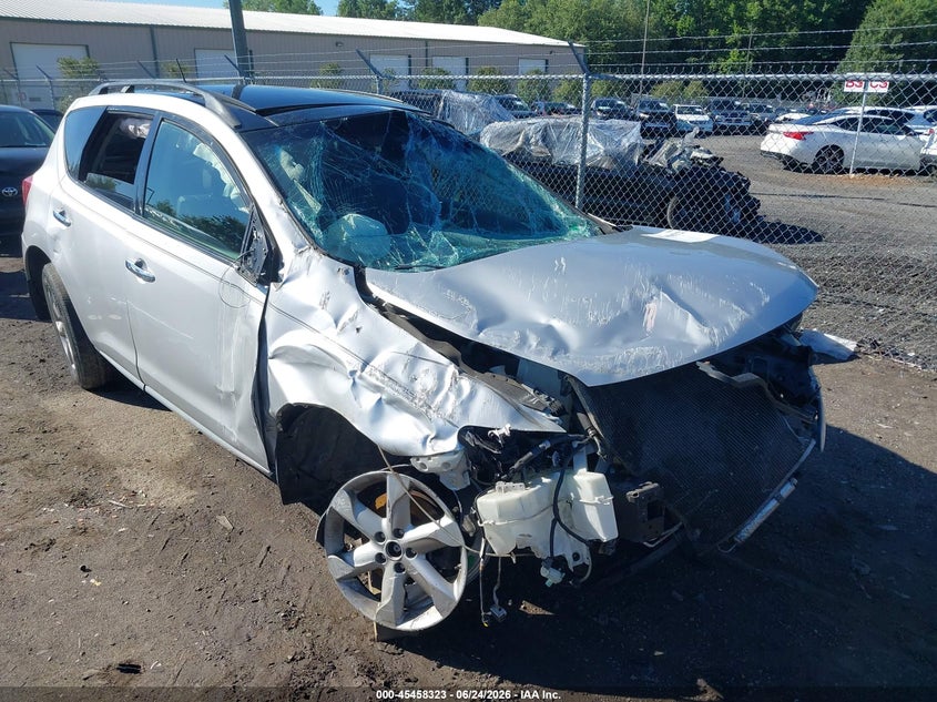 2009 Nissan Murano VIN JN8AZ18W69W204888 IAAI salvage auction — ROLLOVER, Clear (Virginia), sold $325 on 2026-07-30 (photo 6)