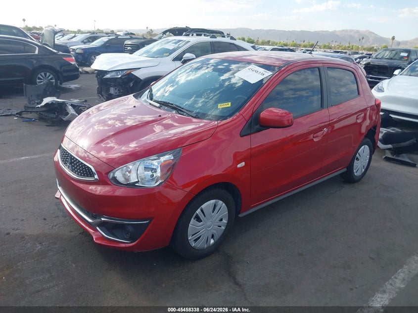 2020 Mitsubishi Mirage VIN ML32A3HJ0LH000920 IAAI salvage auction — LEFT REAR, Salvage (Arizona), sold $2,800 on 2026-07-14 (photo 2)