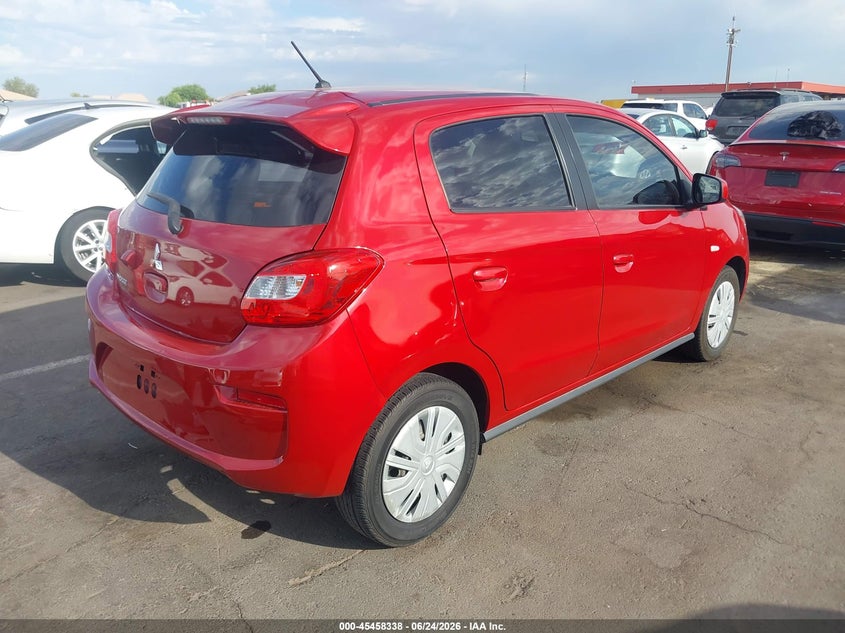 2020 Mitsubishi Mirage VIN ML32A3HJ0LH000920 IAAI salvage auction — LEFT REAR, Salvage (Arizona), sold $2,800 on 2026-07-14 (photo 4)
