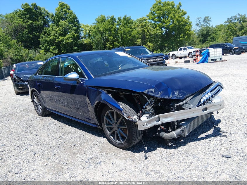 2019 Audi S4 VIN WAUC4AF41KA002111 IAAI salvage auction — FRONT END, Salvage (Ohio), sold $3,450 on 2026-07-28 (photo 1)