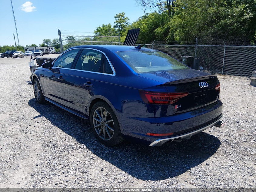 2019 Audi S4 VIN WAUC4AF41KA002111 IAAI salvage auction — FRONT END, Salvage (Ohio), sold $3,450 on 2026-07-28 (photo 3)