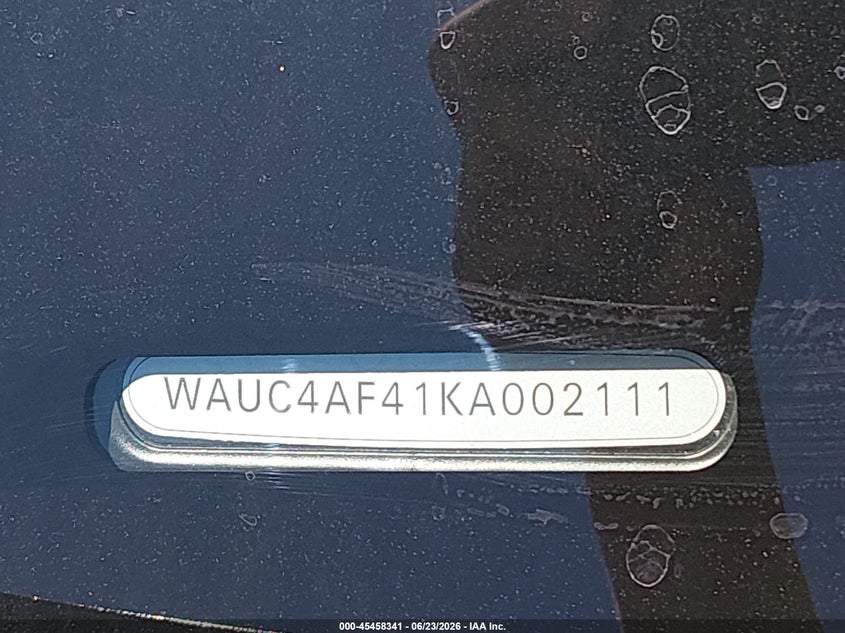 2019 Audi S4 VIN WAUC4AF41KA002111 IAAI salvage auction — FRONT END, Salvage (Ohio), sold $3,450 on 2026-07-28 (photo 9)